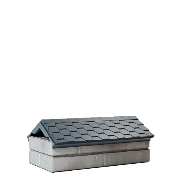 Парапет everest 500x180  серый  на 1 кирпич