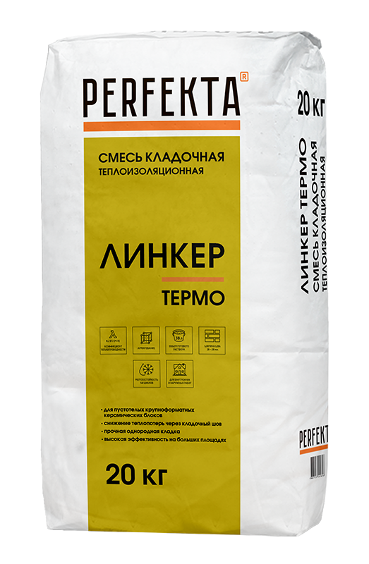 0619 Смесь кладочная теплоизоляционная Линкер Термо, 20 кг