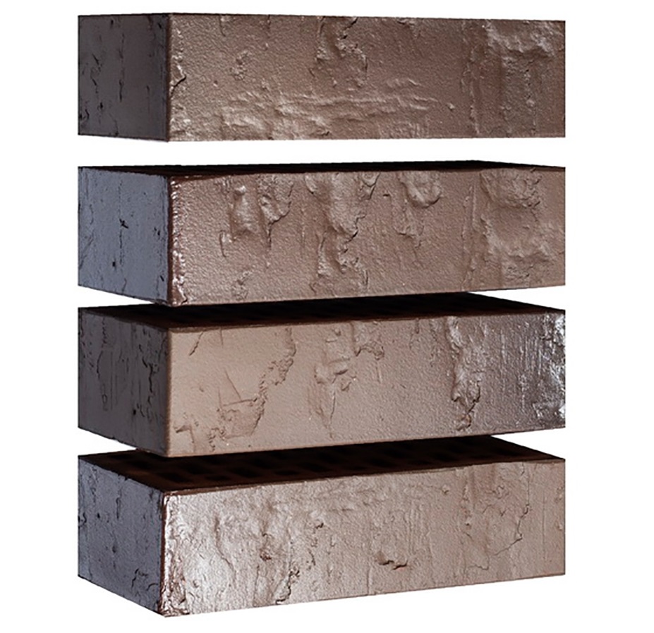 Кирпич лицевой 1 НФ Флеш Графит Сахара Магма