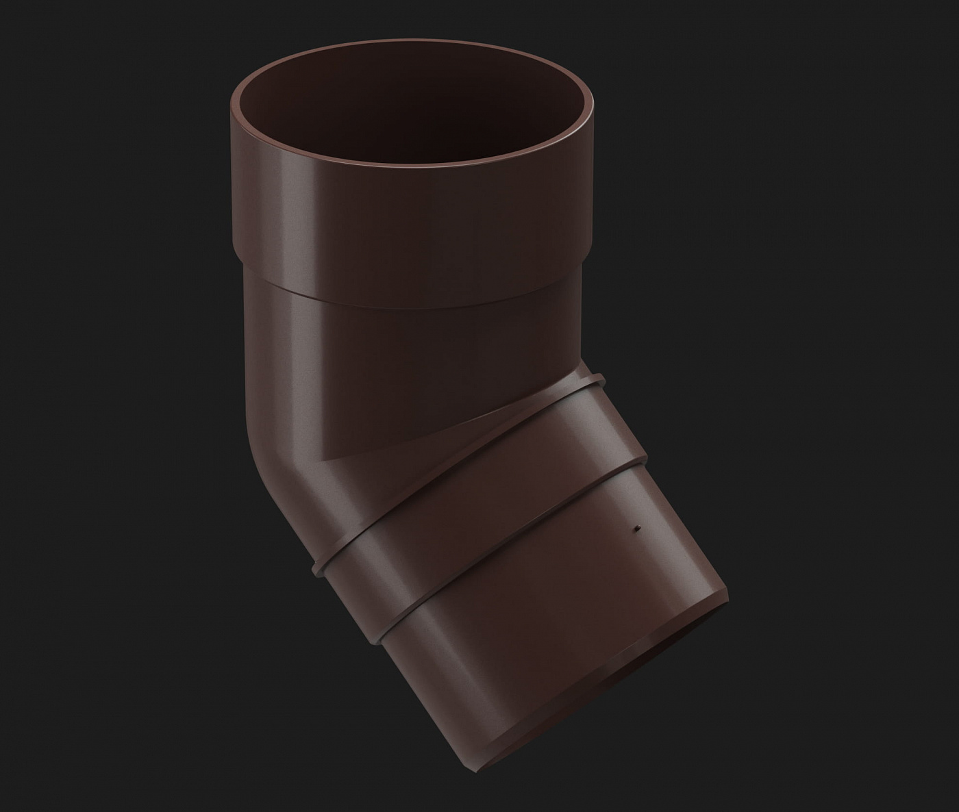 Колено 45° Шоколад, Döcke PREMIUM