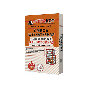 Смесь штукатурная жаростойкая "Терракот", 10 кг
