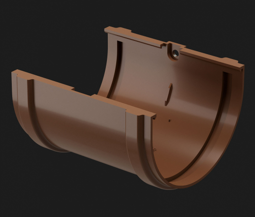 соединитель желобов каштан