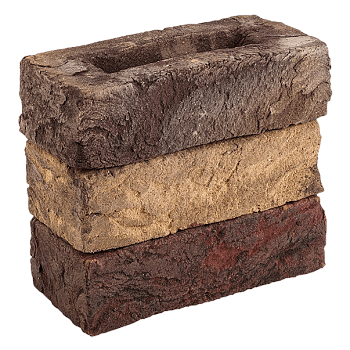 Кирпич полнотелый ручной работы Старая Ситня Узорный W036 Тандем, 215х102х65